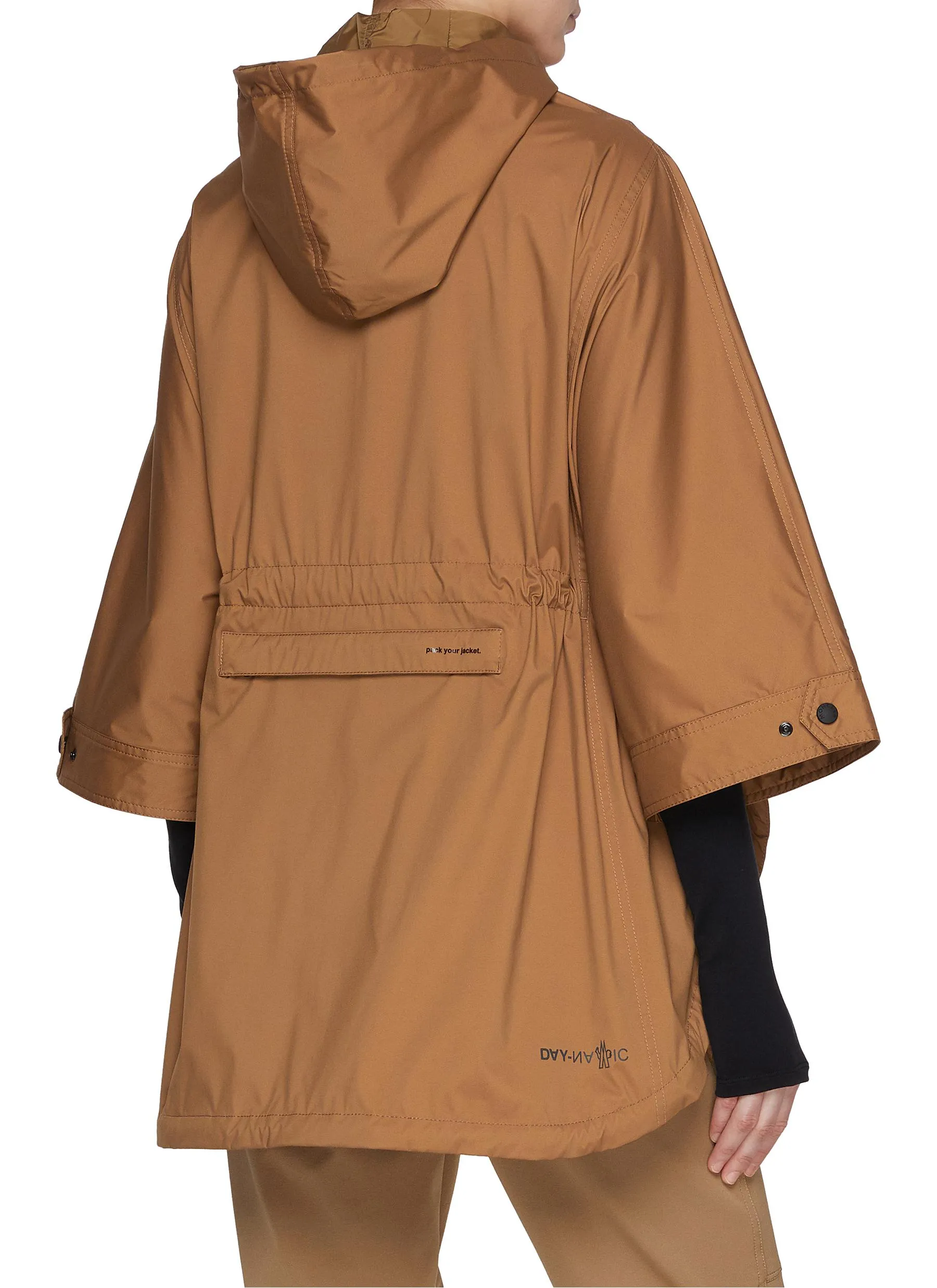 -----------MONCLER  ---- ------------ ----Wide Sleeve Hooded Poncho --