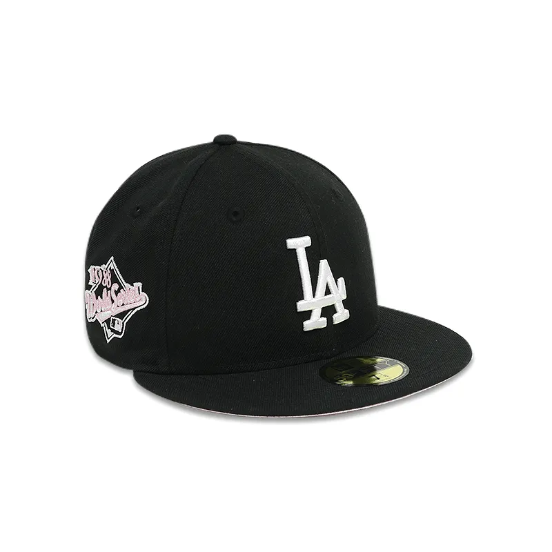 [12731574] LA Dodgers Paisley Bottom Black Men's Hat