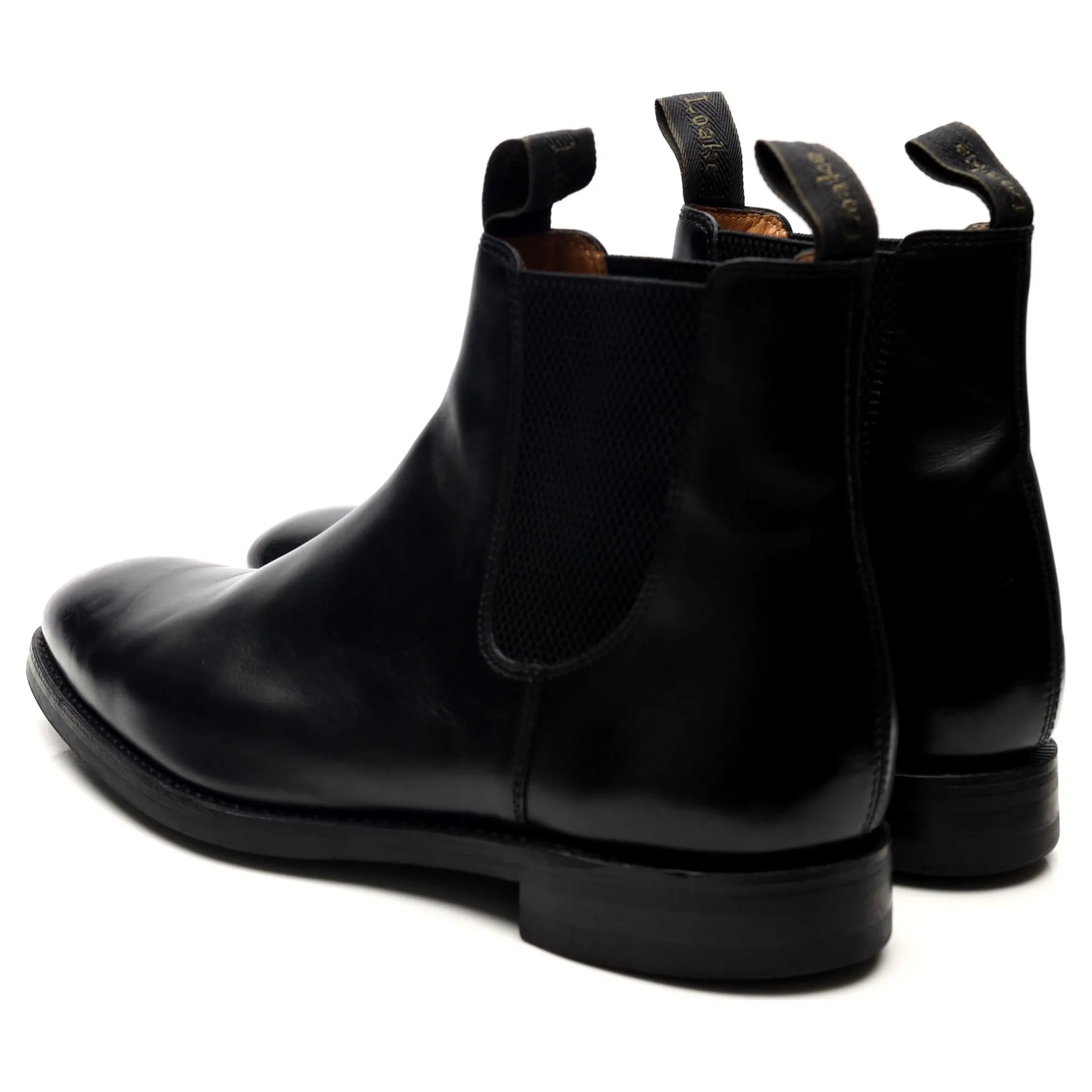 1880 'Chatsworth' Black Leather Chelsea Boots UK 11 G