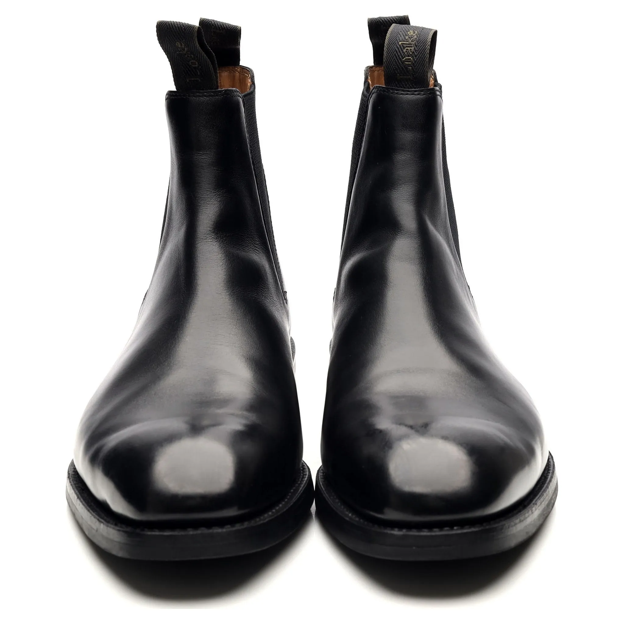 1880 'Chatsworth' Black Leather Chelsea Boots UK 11 G