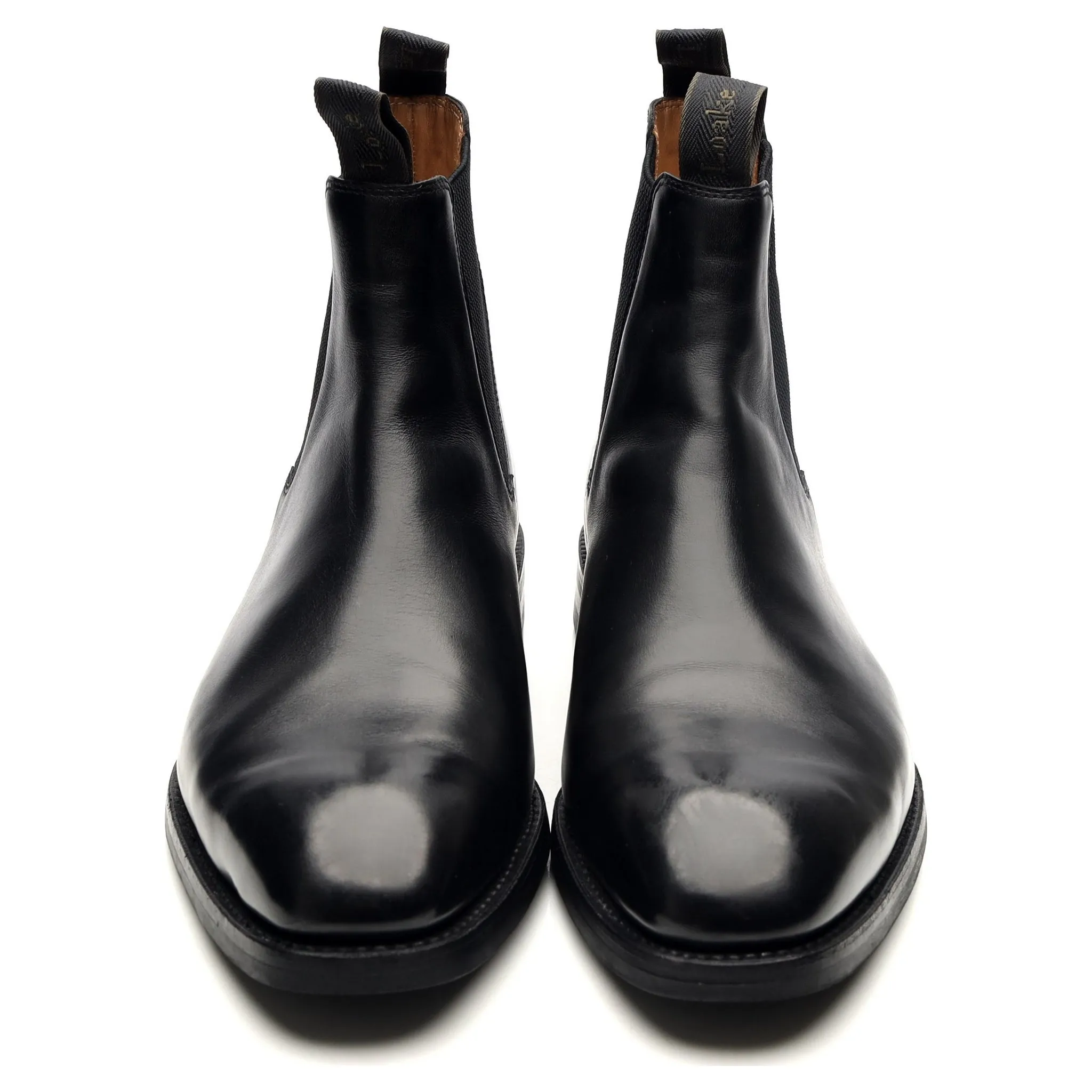 1880 'Chatsworth' Black Leather Chelsea Boots UK 11 G