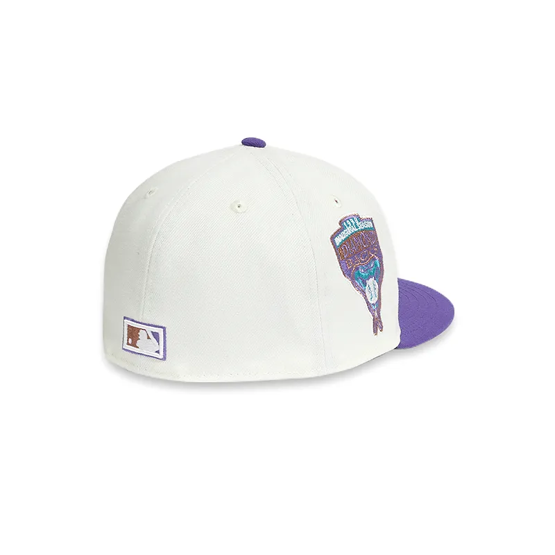 [70665607] Arizona Diamondbacks 98 Inaugural White 59FIFTY Men's Fitted Hat