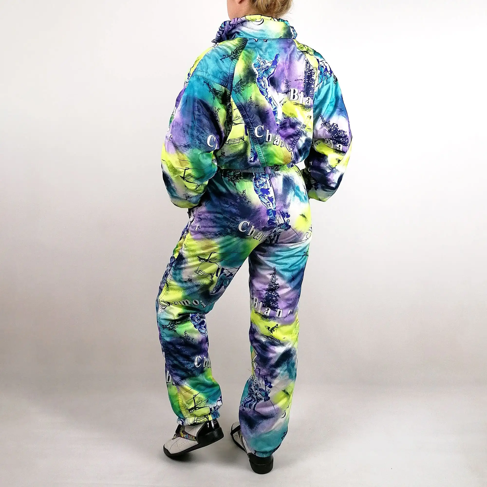 80's 90's Made in Finland Tie-Dye Ski Suit - size S-M