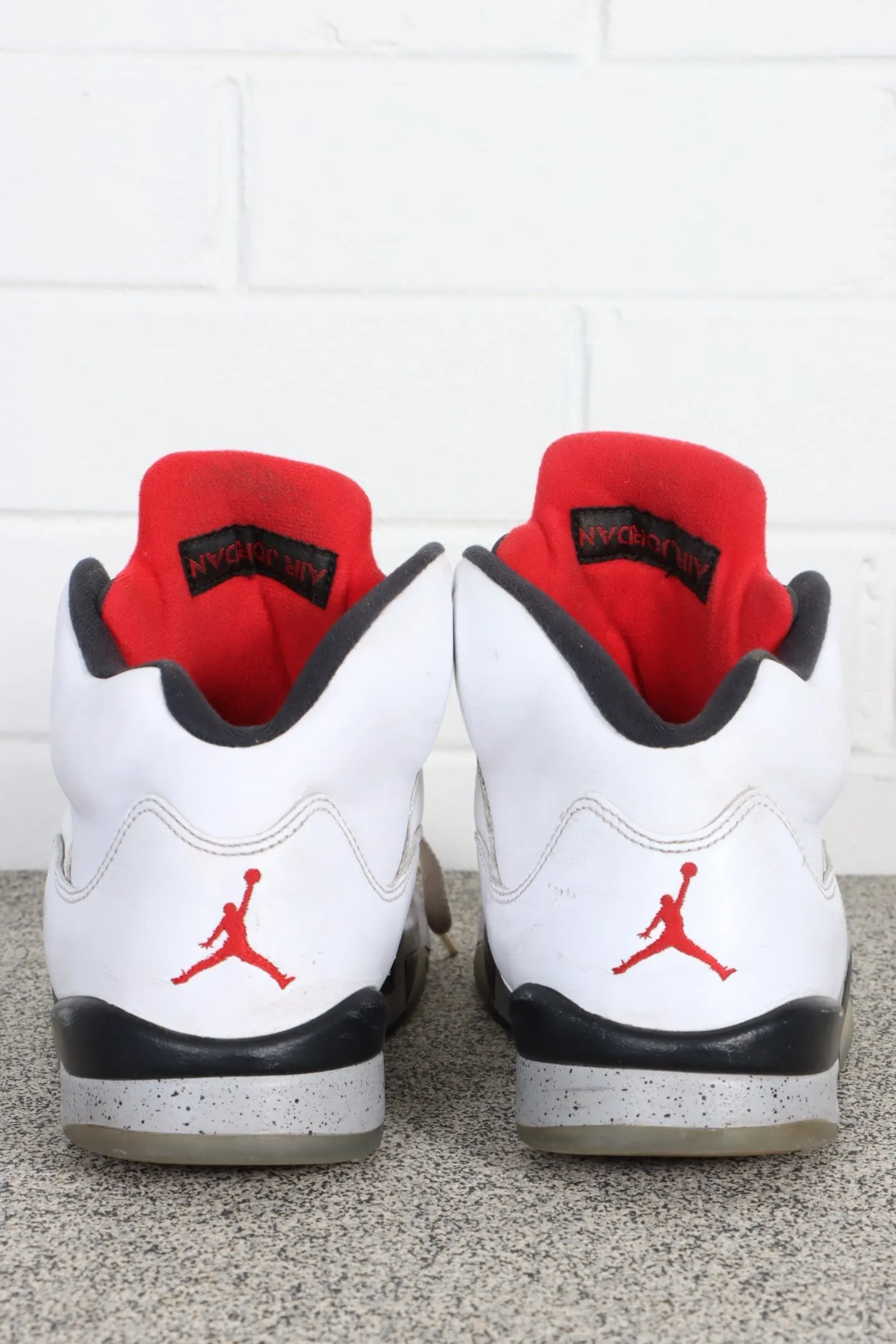 AIR JORDAN 5 'Retro White Cement' Sneakers (10)