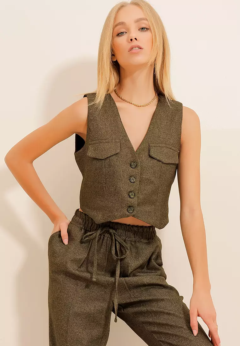 Alacati Buttoned Waistcoat