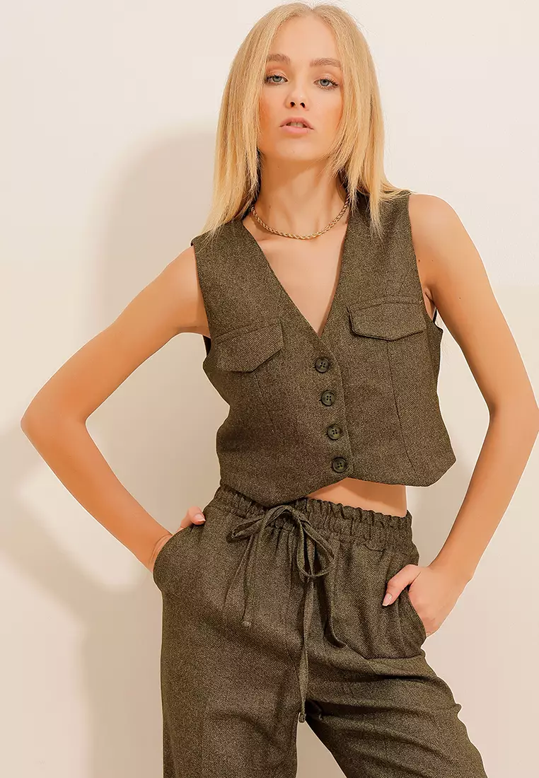 Alacati Buttoned Waistcoat