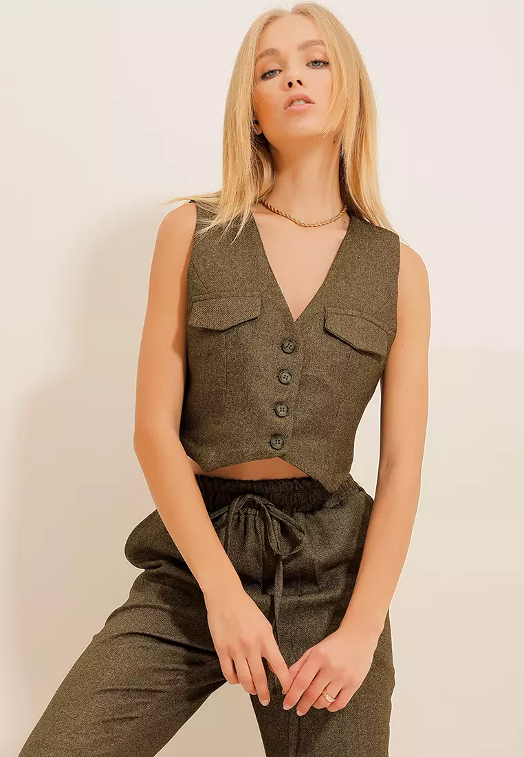 Alacati Buttoned Waistcoat