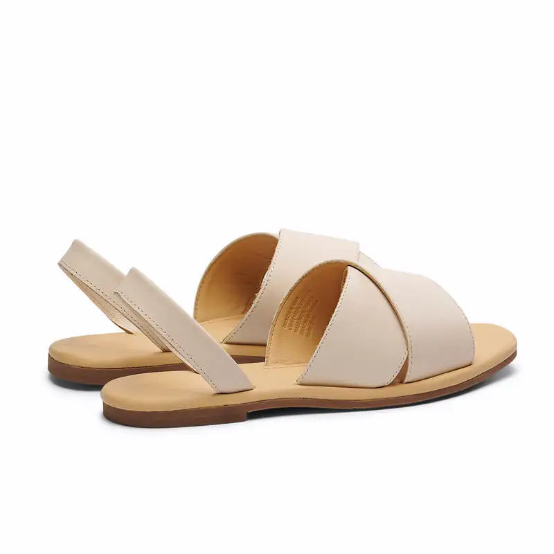 All-Day Cross Strap Sandal Bone