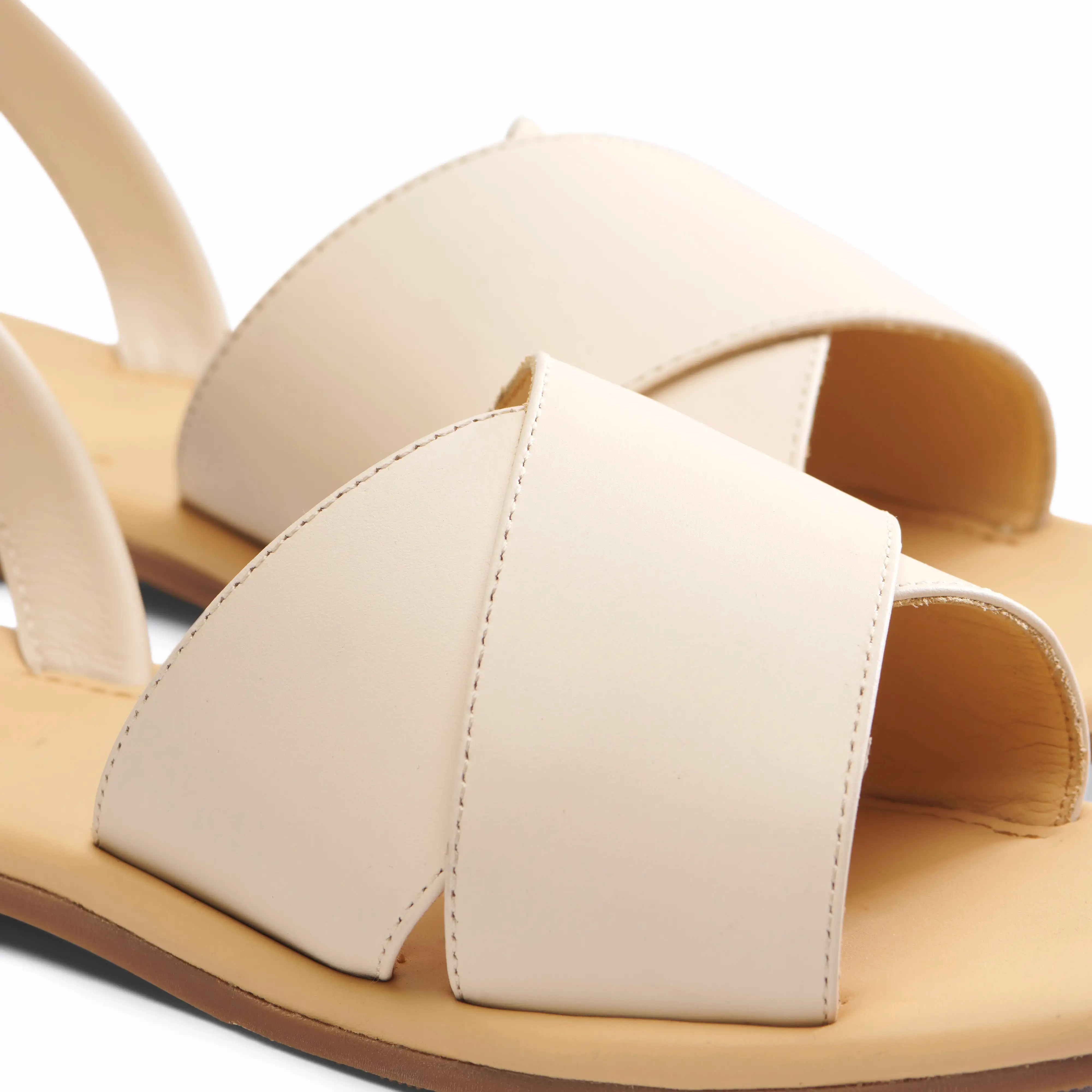 All-Day Cross Strap Sandal Bone