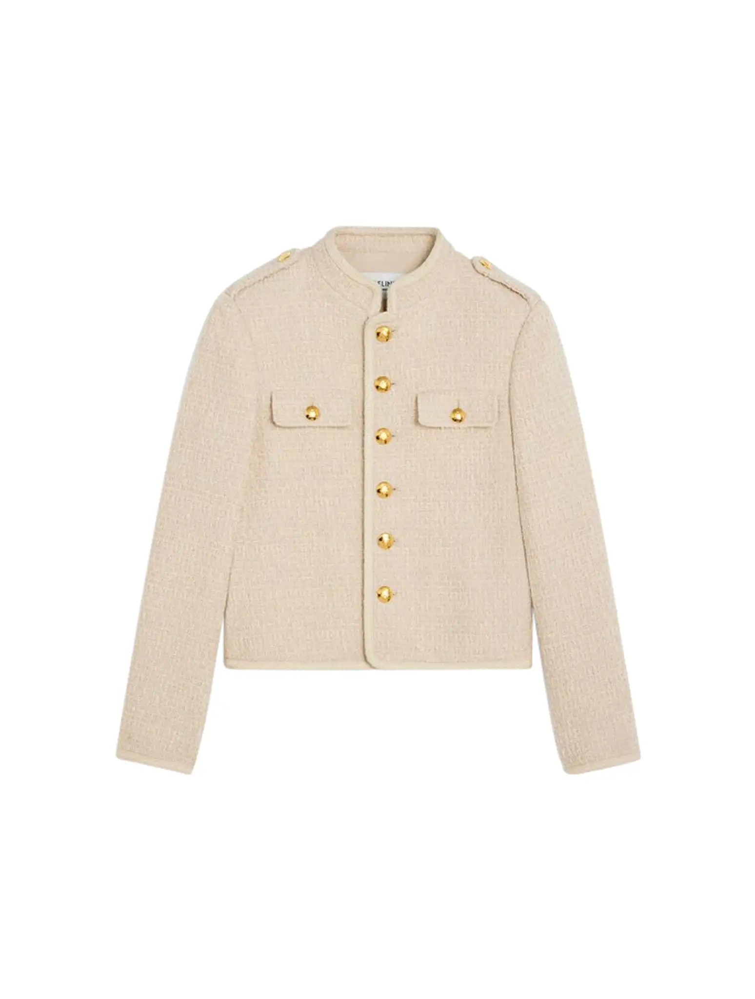 ALLUR JACKET IN BOUCLETTE NATT SABLE BLANC