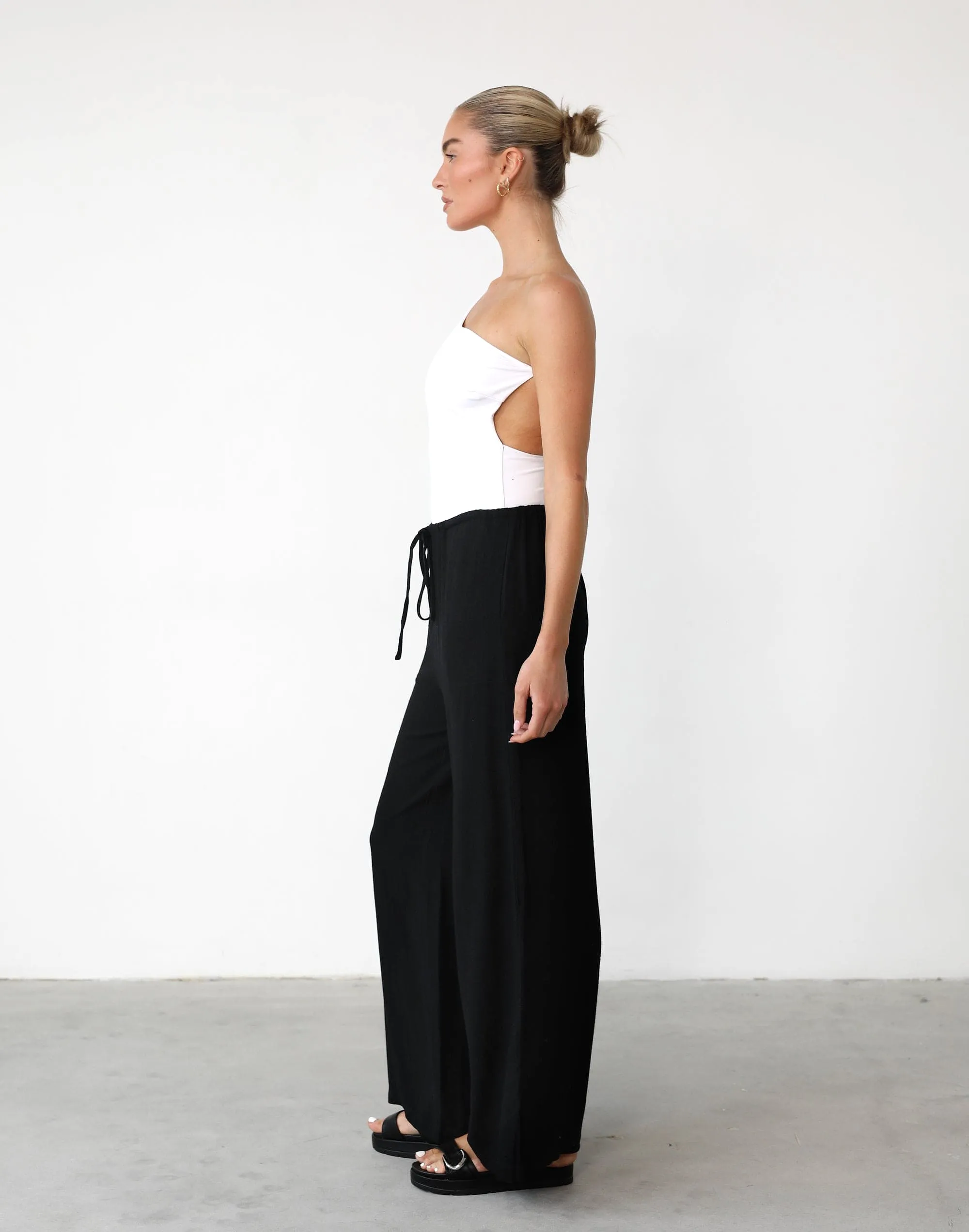 Amee Linen Pants (Black)