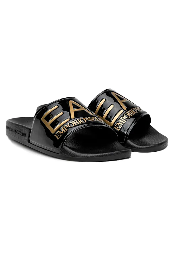 Armani EA7 Slides Black/Gold