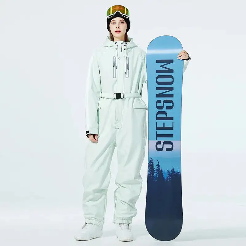 Ashore Ski Shop One-piece Men and Women Windproof Veneer Outdoor Ski Suit Jumpsuit Ski Jumpsuit Men