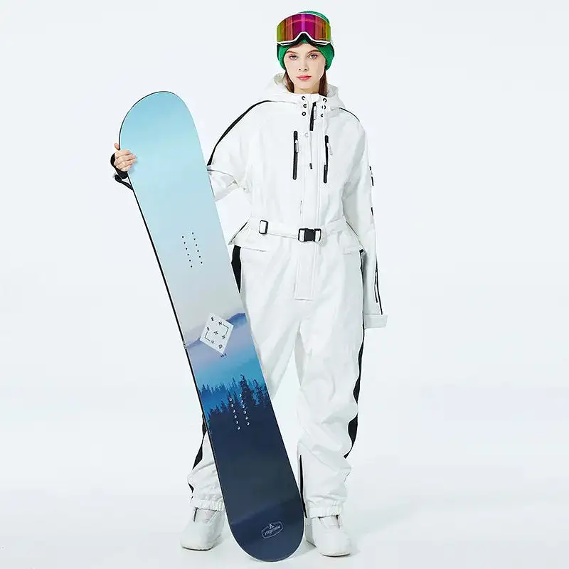 Ashore Ski Shop One-piece Men and Women Windproof Veneer Outdoor Ski Suit Jumpsuit Ski Jumpsuit Men