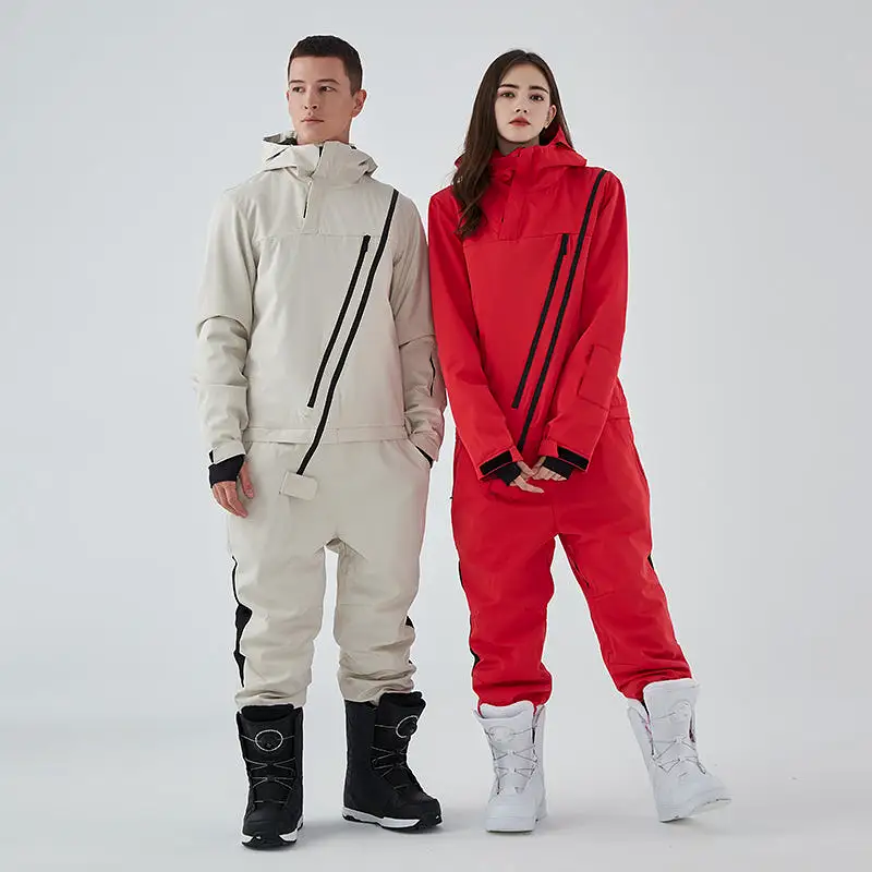 Ashore Ski Shop ski suit men's and women's one-piece single-board Waterproof Ski Jumpsuits