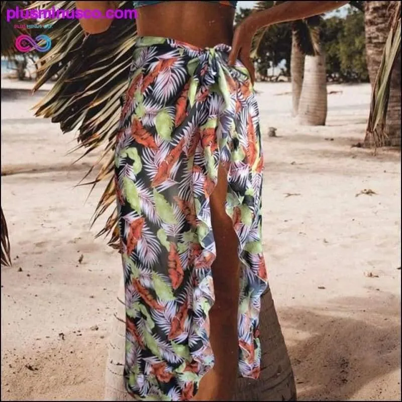 Backless Tunic Beach Dress Bikini Long Dress Print