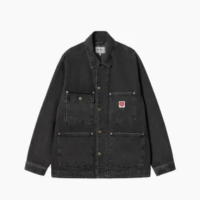 CARHARTT WIP NASH JACKET BLACK STONE WASHED - I032105