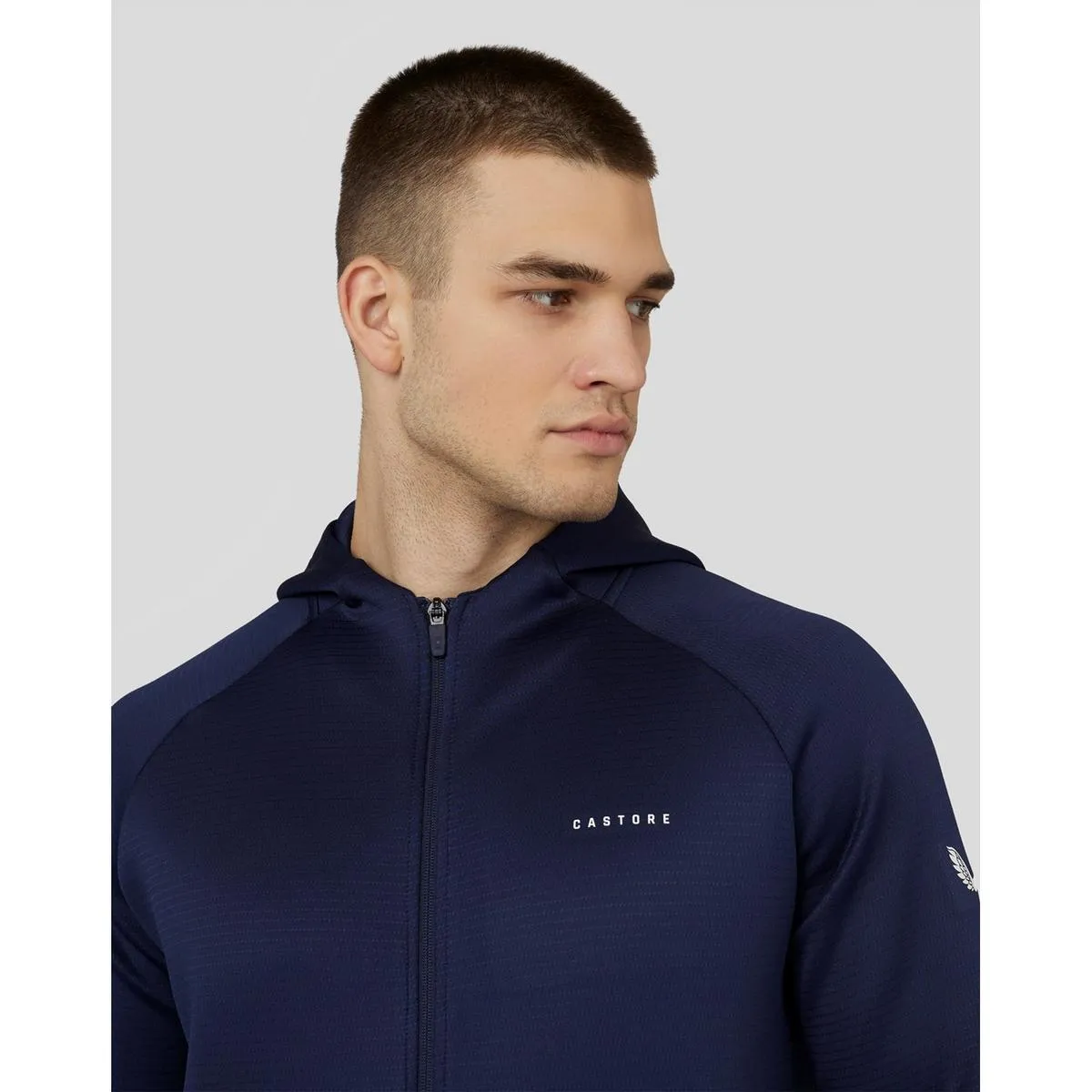 Castore Aeroscuba Zip Through Hoodie Navy