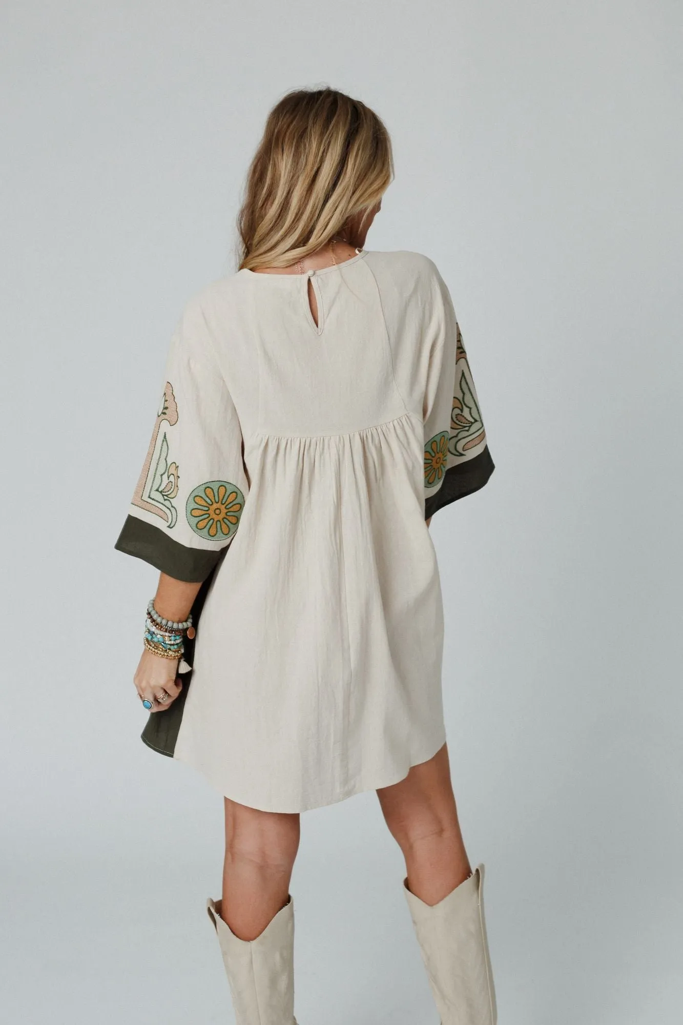 Chateau Chic Babydoll Tunic Dress - Sage