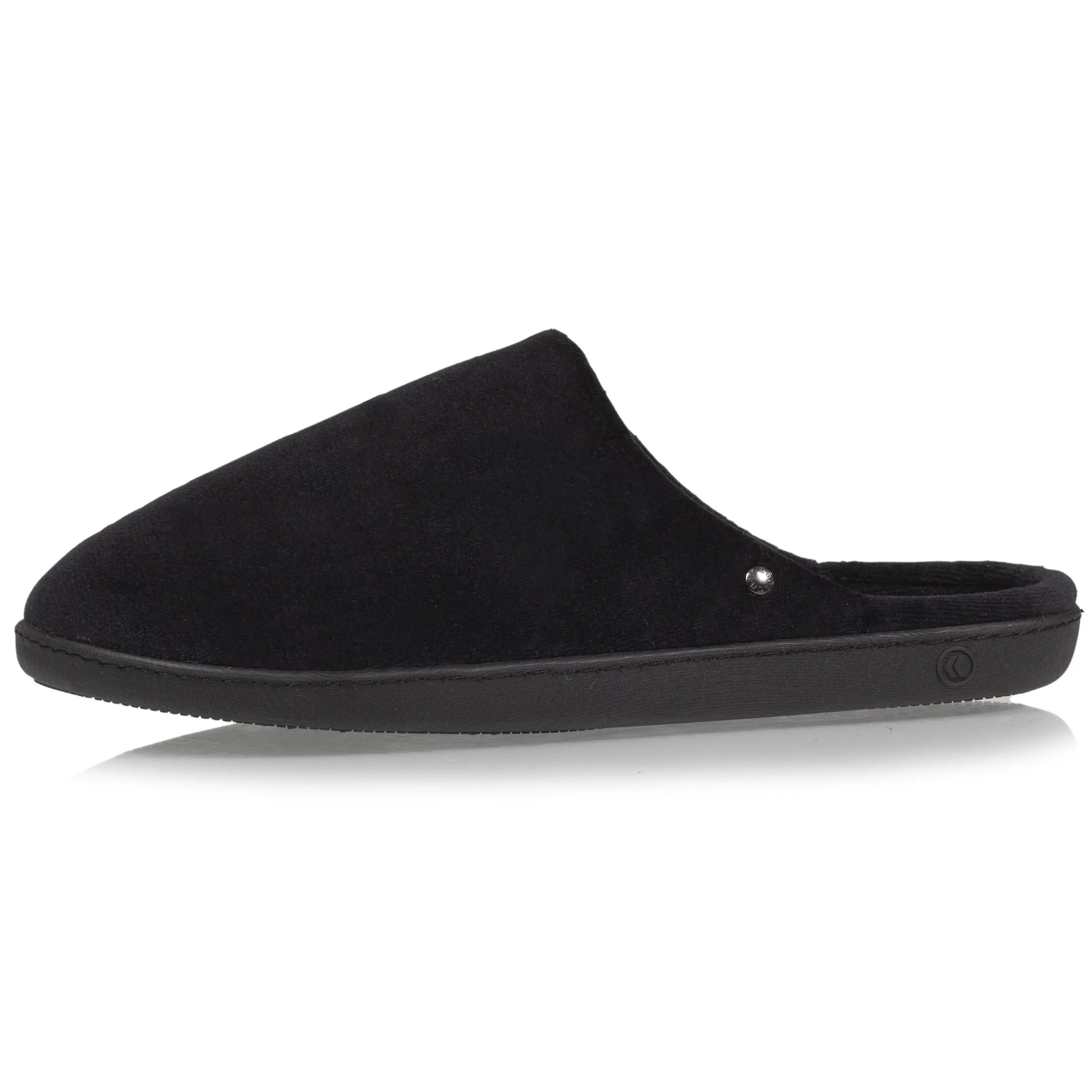 Chaussons mules Homme Noir Chevrons