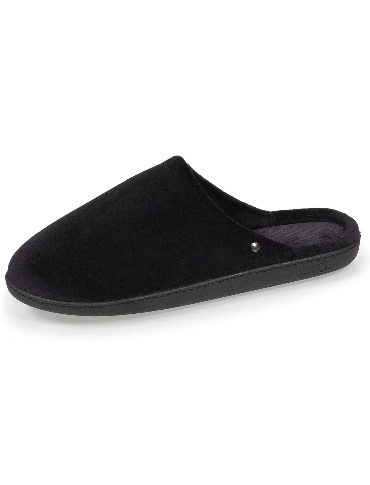 Chaussons mules Homme Noir Chevrons