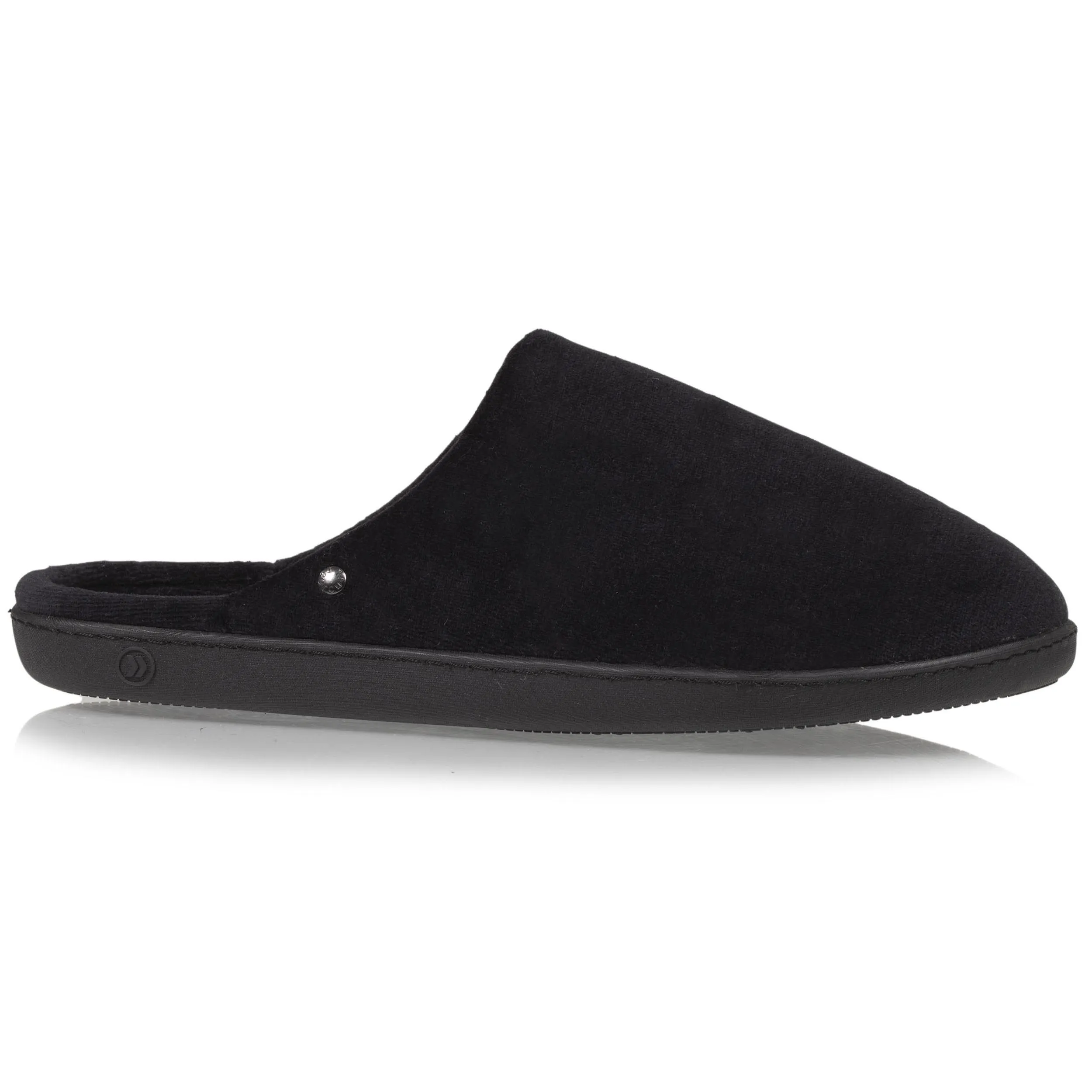 Chaussons mules Homme Noir Chevrons