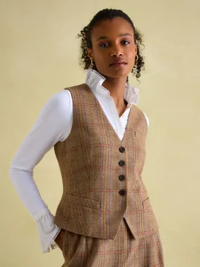 Check Tweed Waistcoat