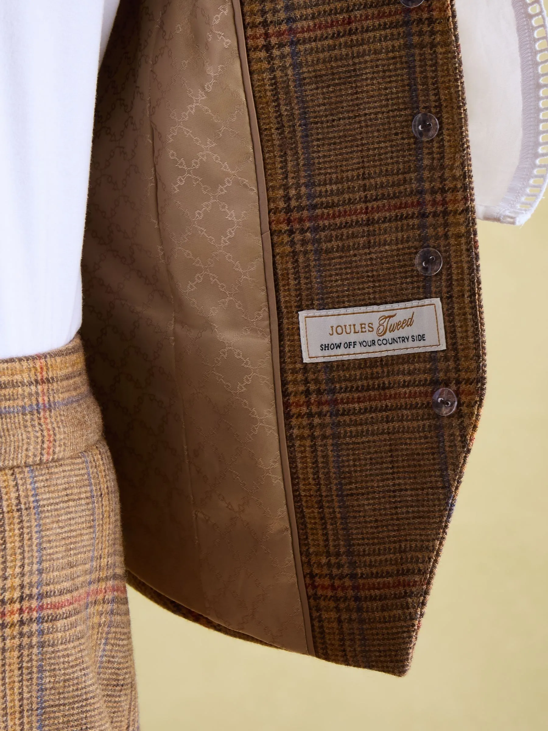 Check Tweed Waistcoat