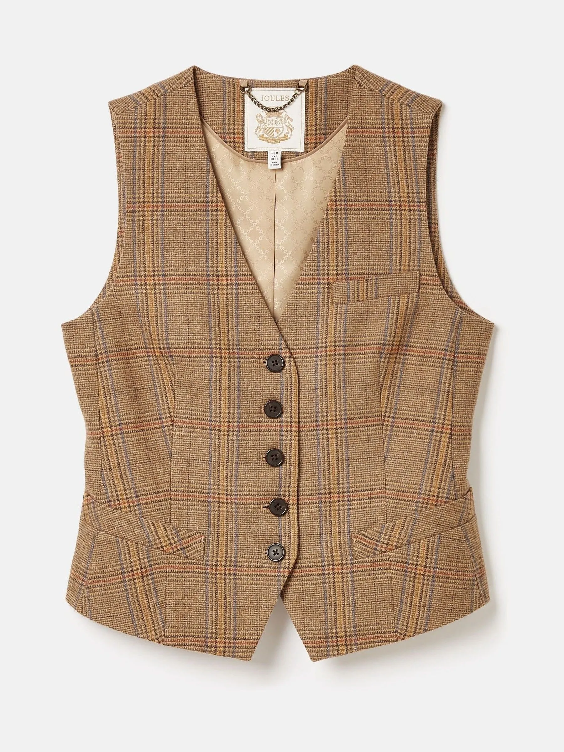 Check Tweed Waistcoat