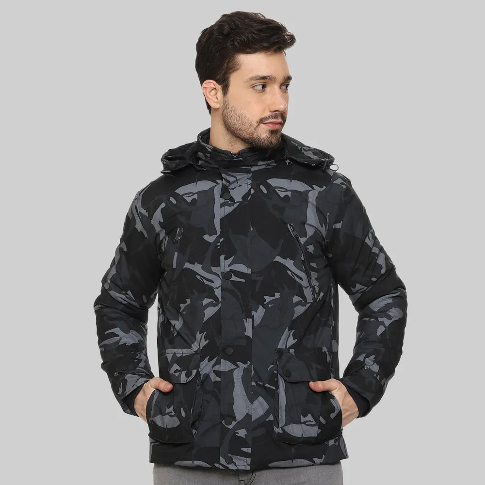 CL SPORT BY CARLTON LONDON CAMOUFLAGE FULL SLEEVES JACKET FOR MEN