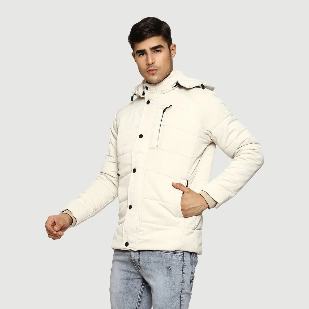 CL SPORT BY CARLTON LONDON FULL SLEEVES PUFFER JACKET FOR MEN