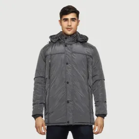 CL SPORT BY CARLTON LONDON INSULATOR LONG LINE PADDED JACKET FOR MEN