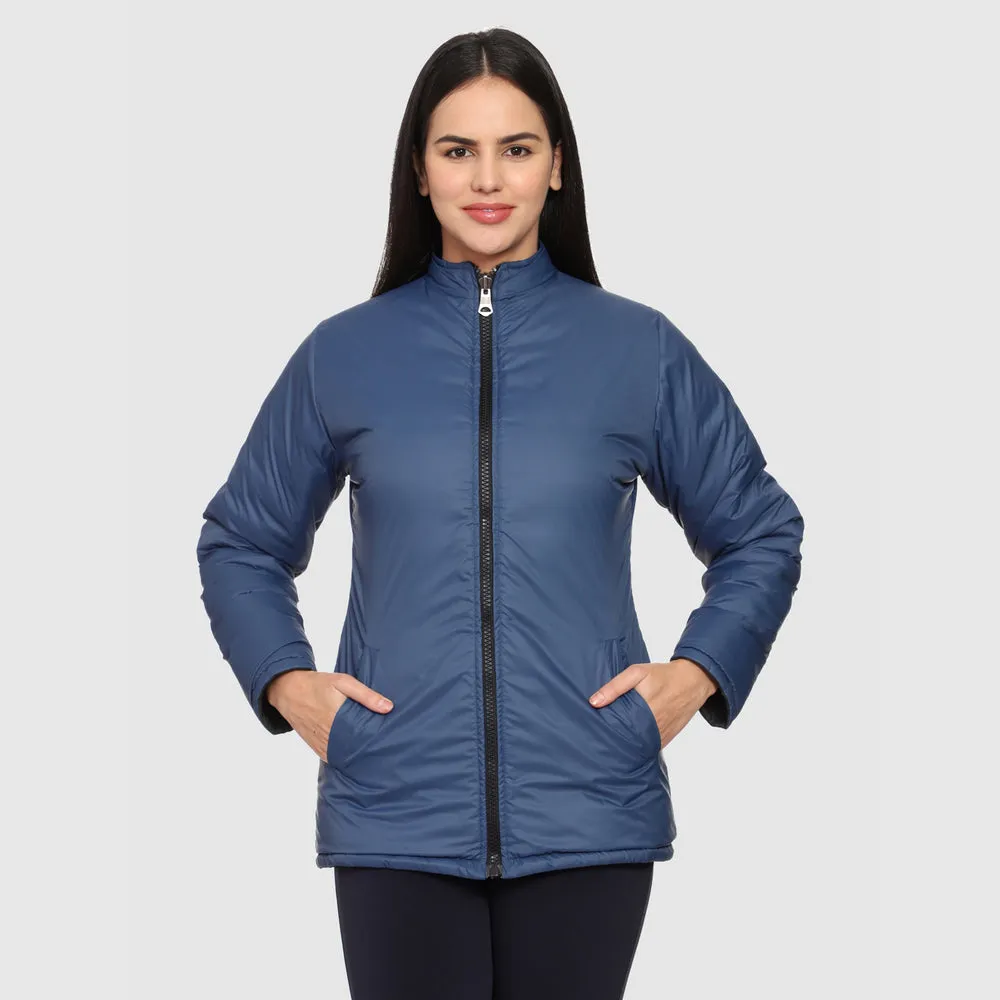 CL SPORT BY CARLTON LONDON REVERSIBLE FULL SLEEVES JACKET FOR WOMEN