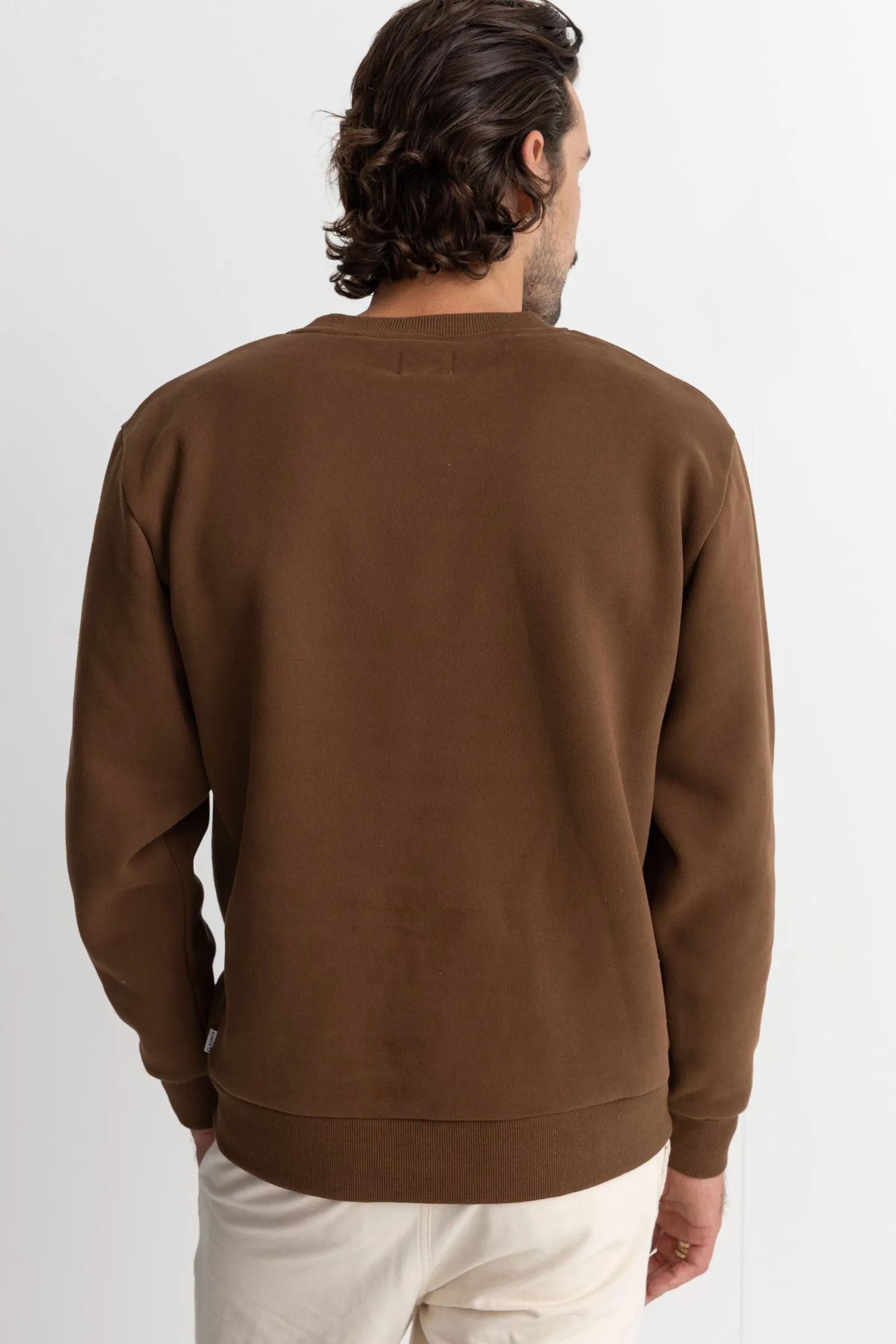 Classic Fleece Crew Chocolate