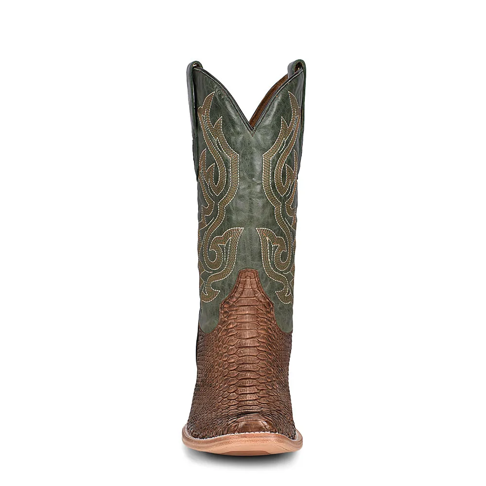 Corral Mens Brown and Green Python Boots