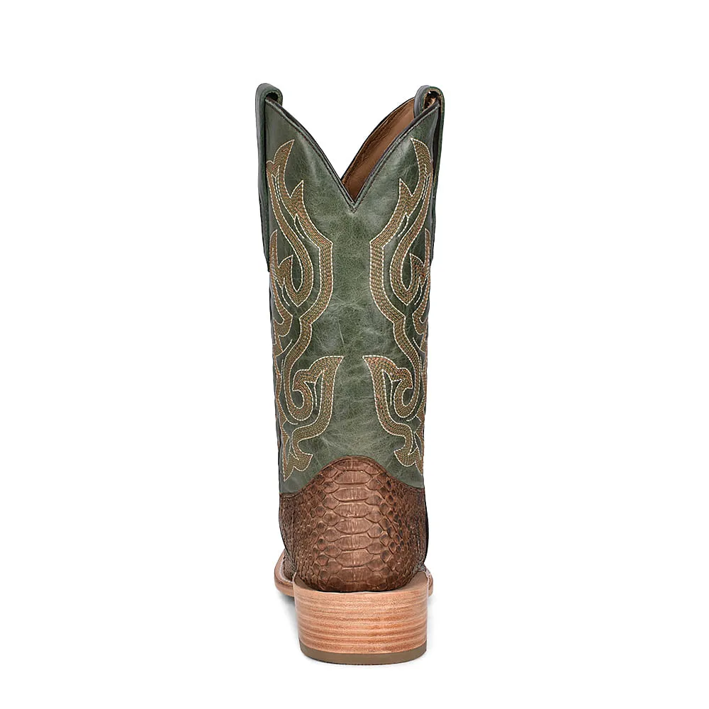 Corral Mens Brown and Green Python Boots