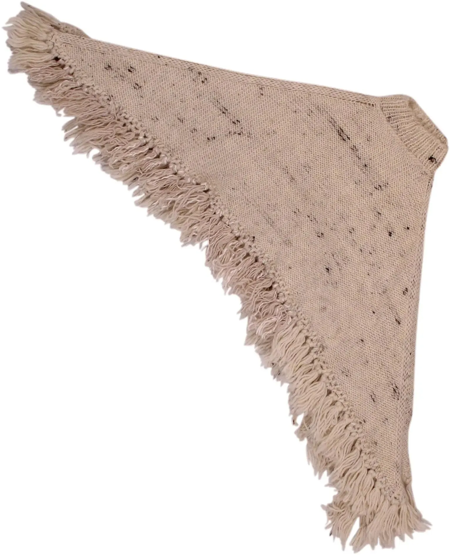 Cream Knitted Poncho | ThriftTale