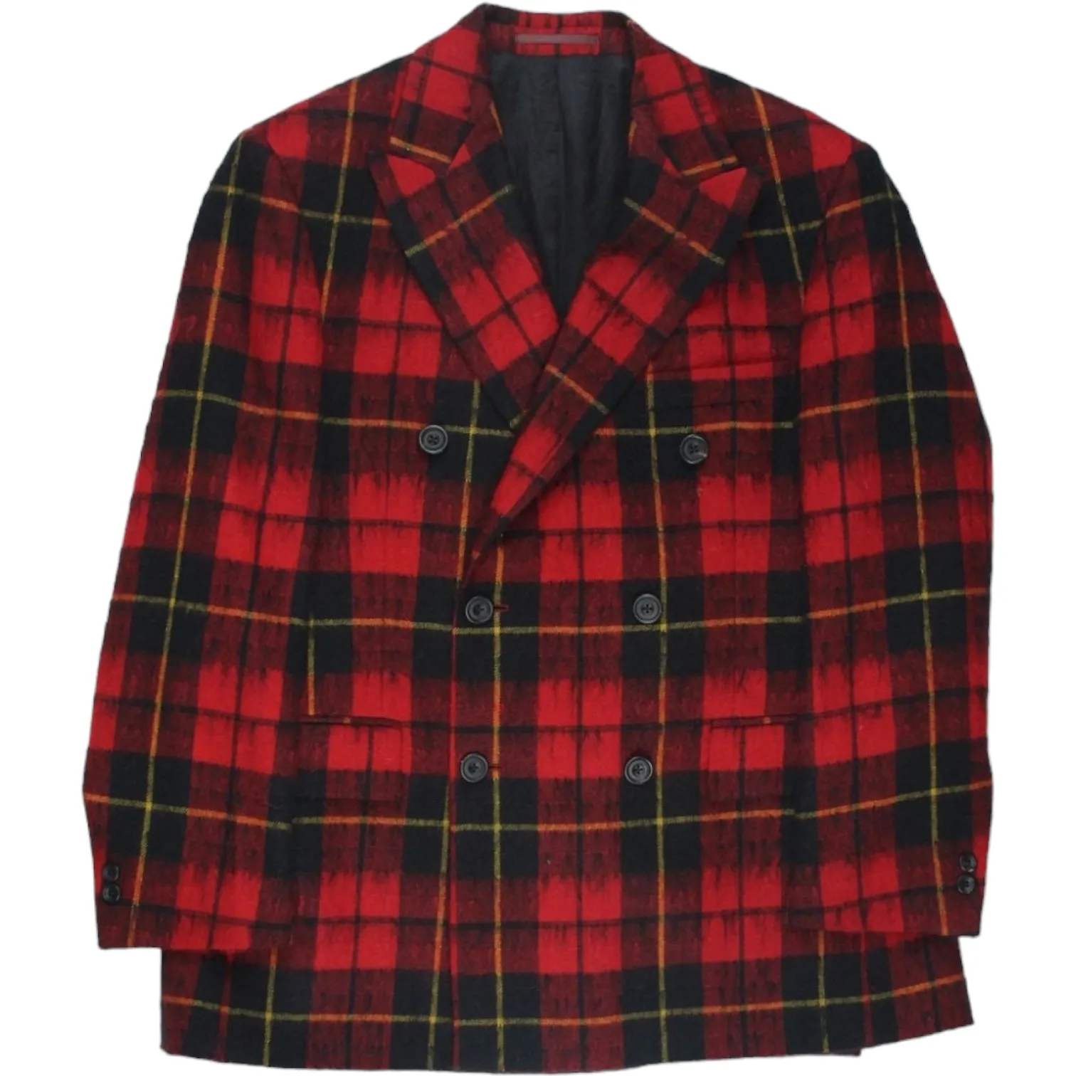 Dege & Skinner Red Tartan DB Blazer