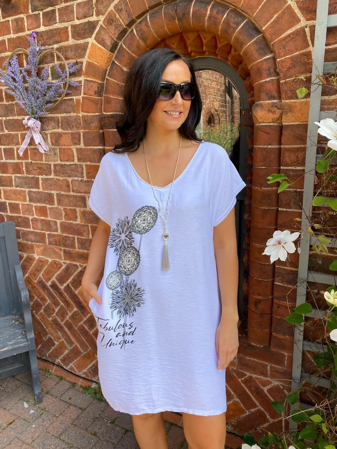 Diamante Dandelion Tunic Dress Darcey