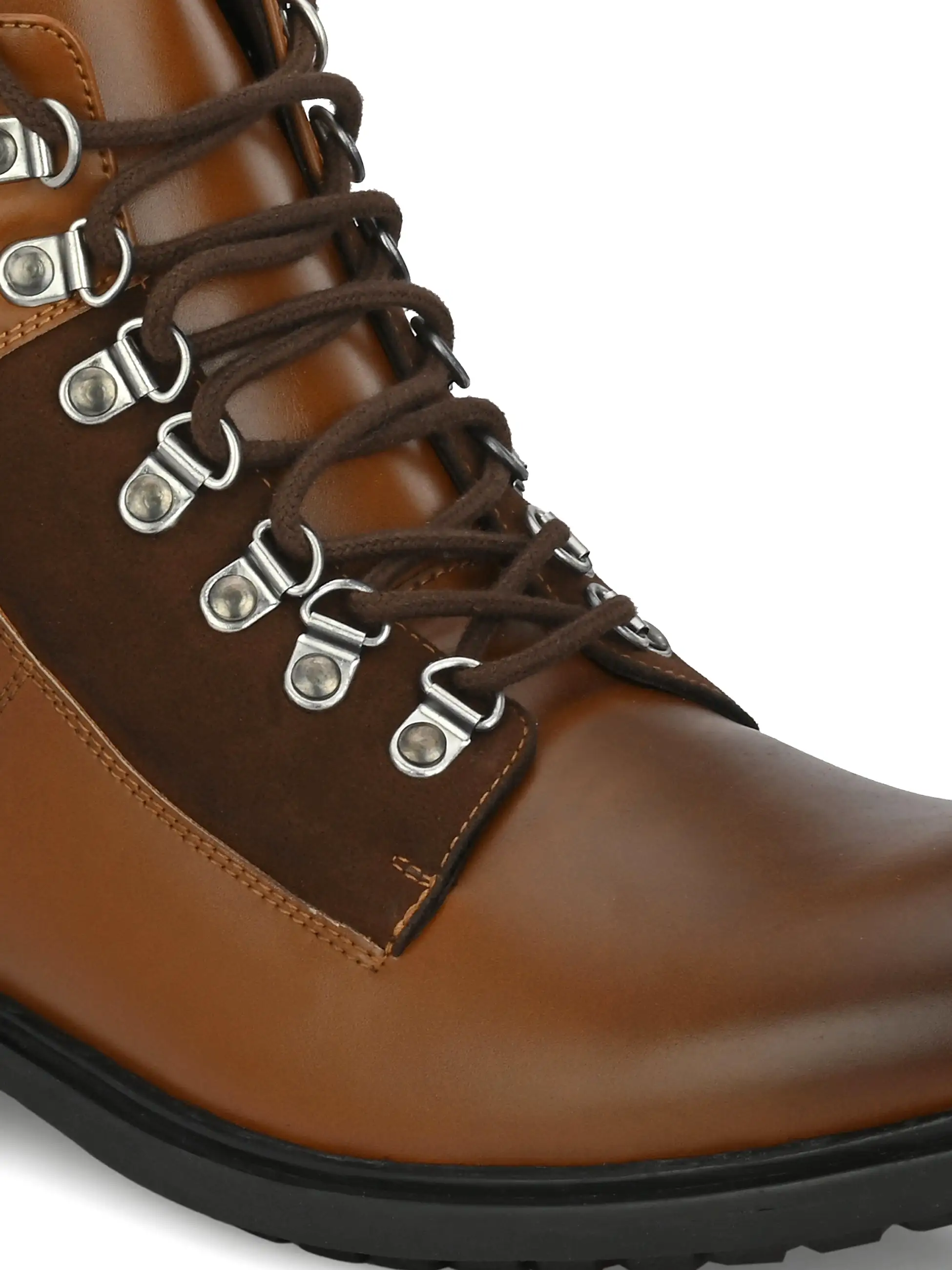 Dover Tan Lace-up Boots