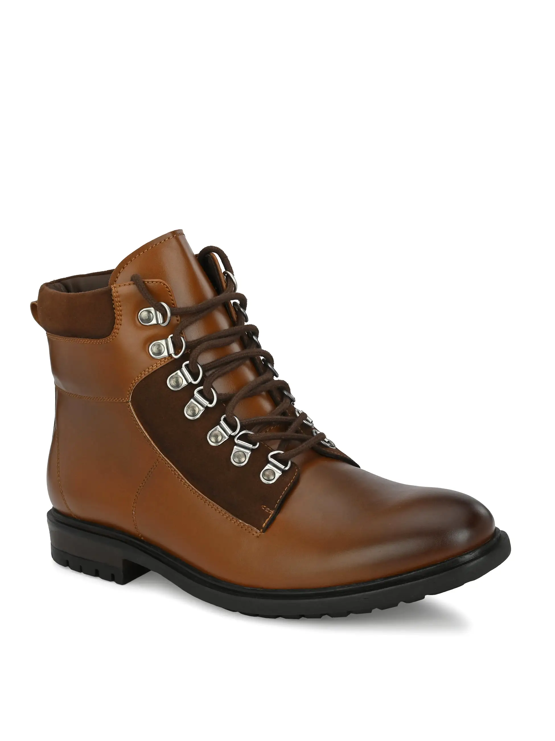 Dover Tan Lace-up Boots