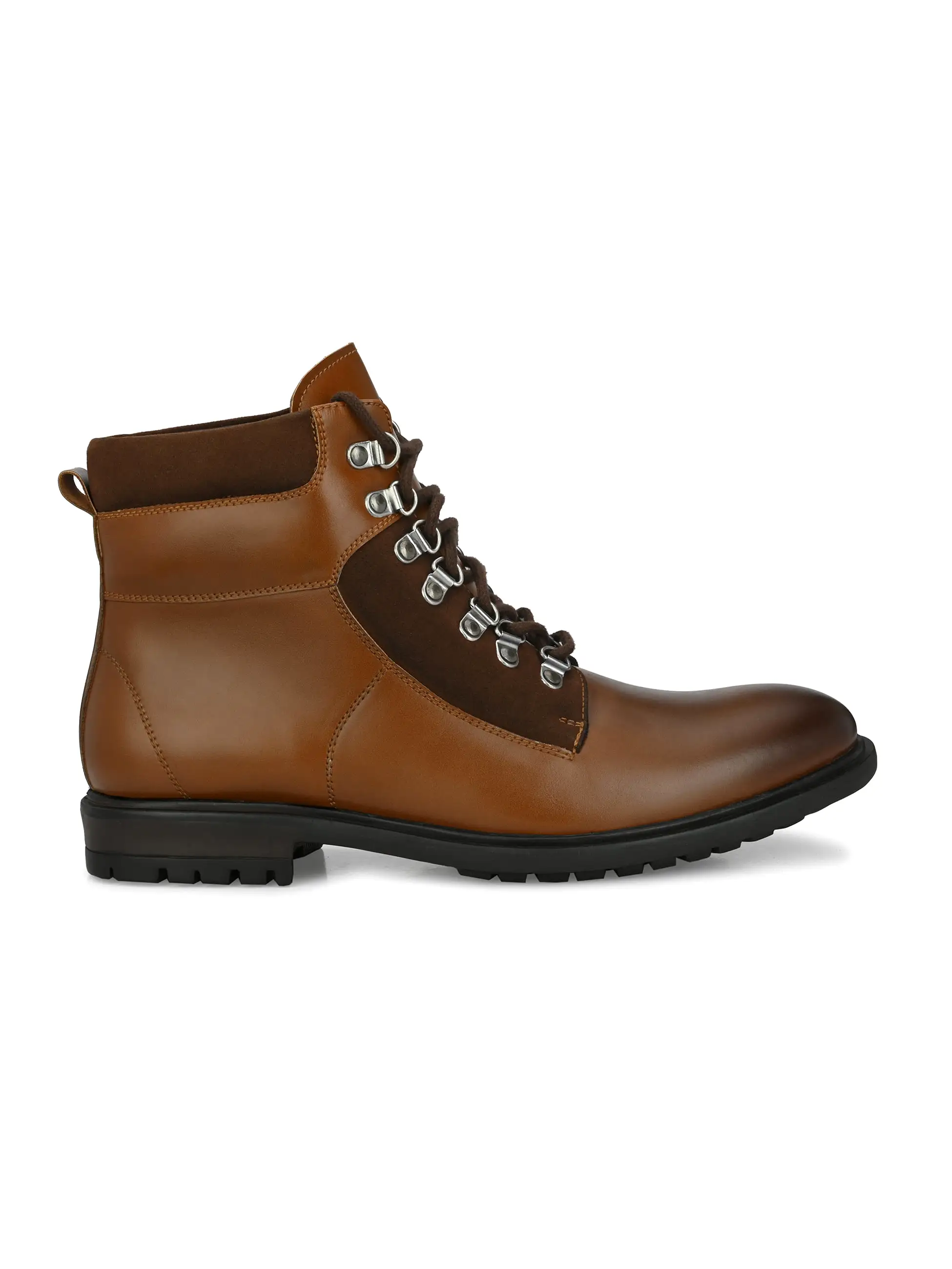 Dover Tan Lace-up Boots