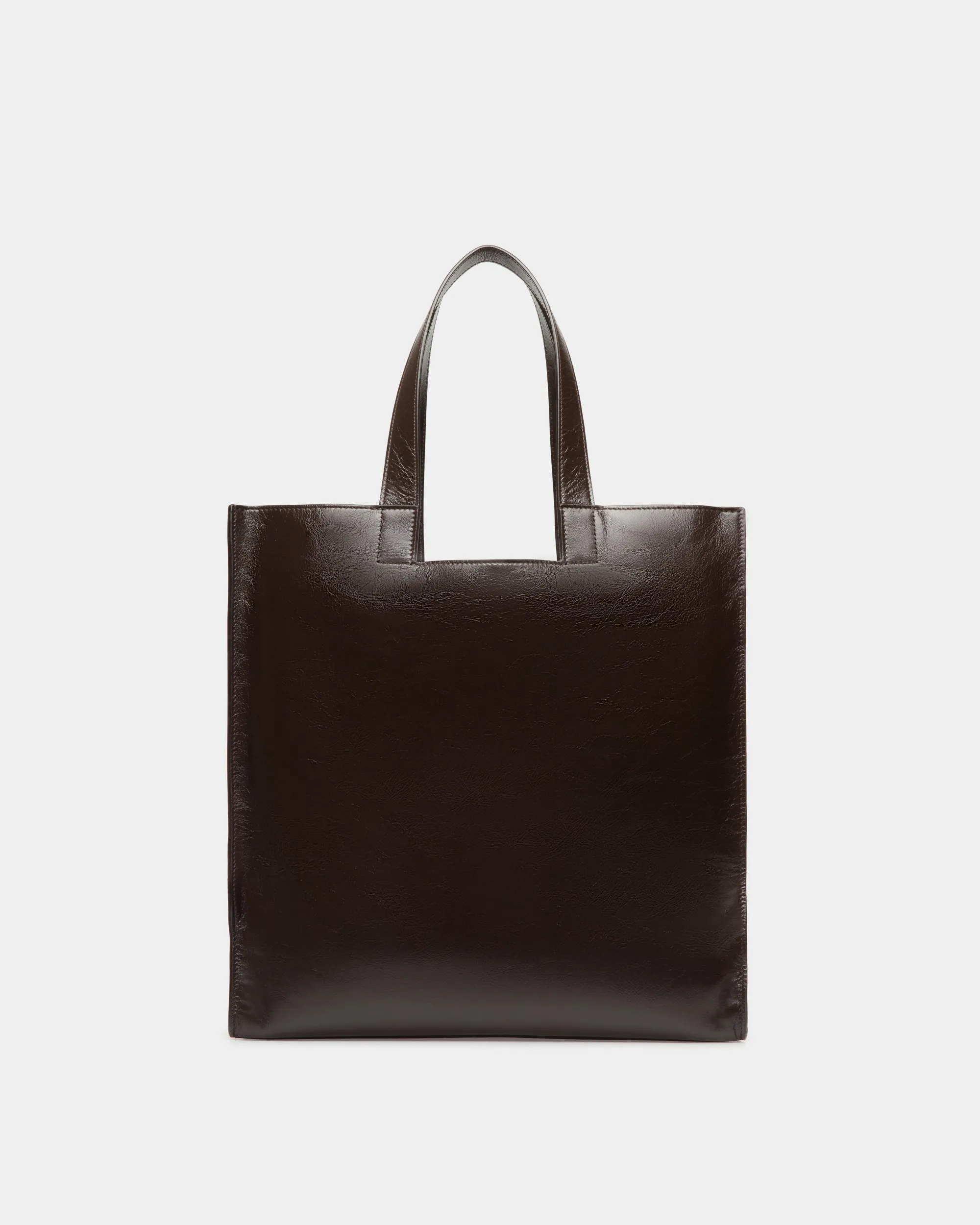 Easy Bally Tote Bag in Ebano Leather