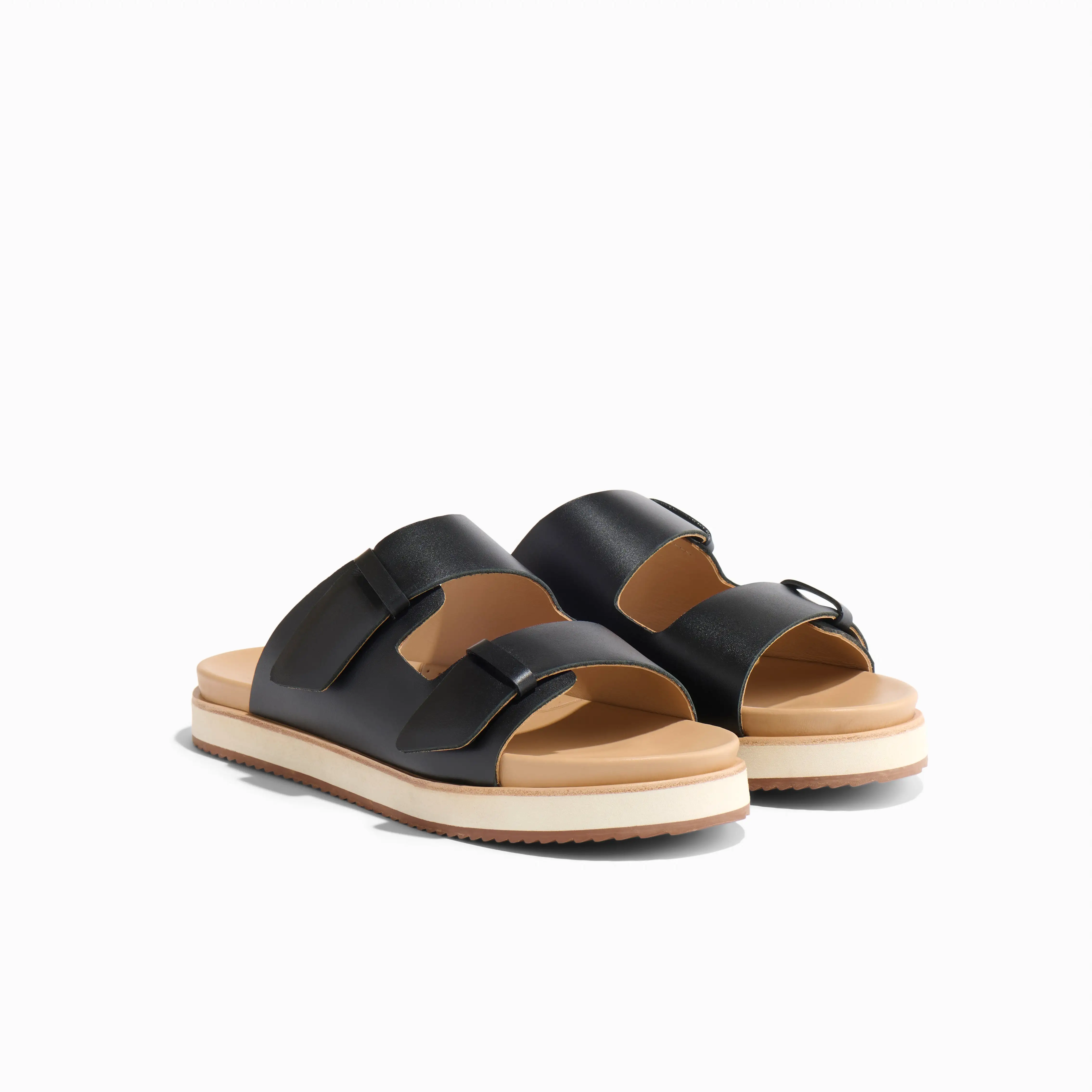 Ella Flatform Slide Black