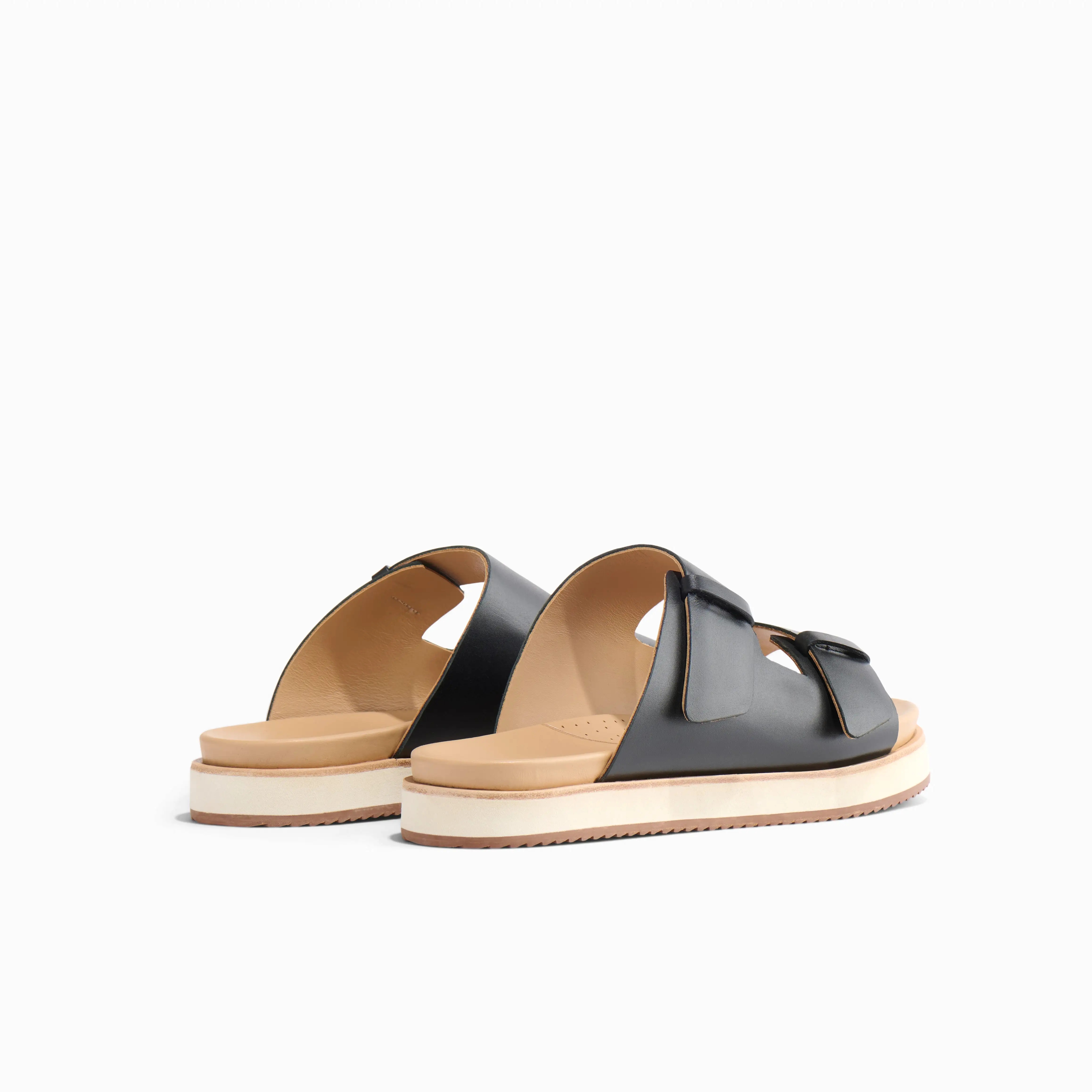 Ella Flatform Slide Black