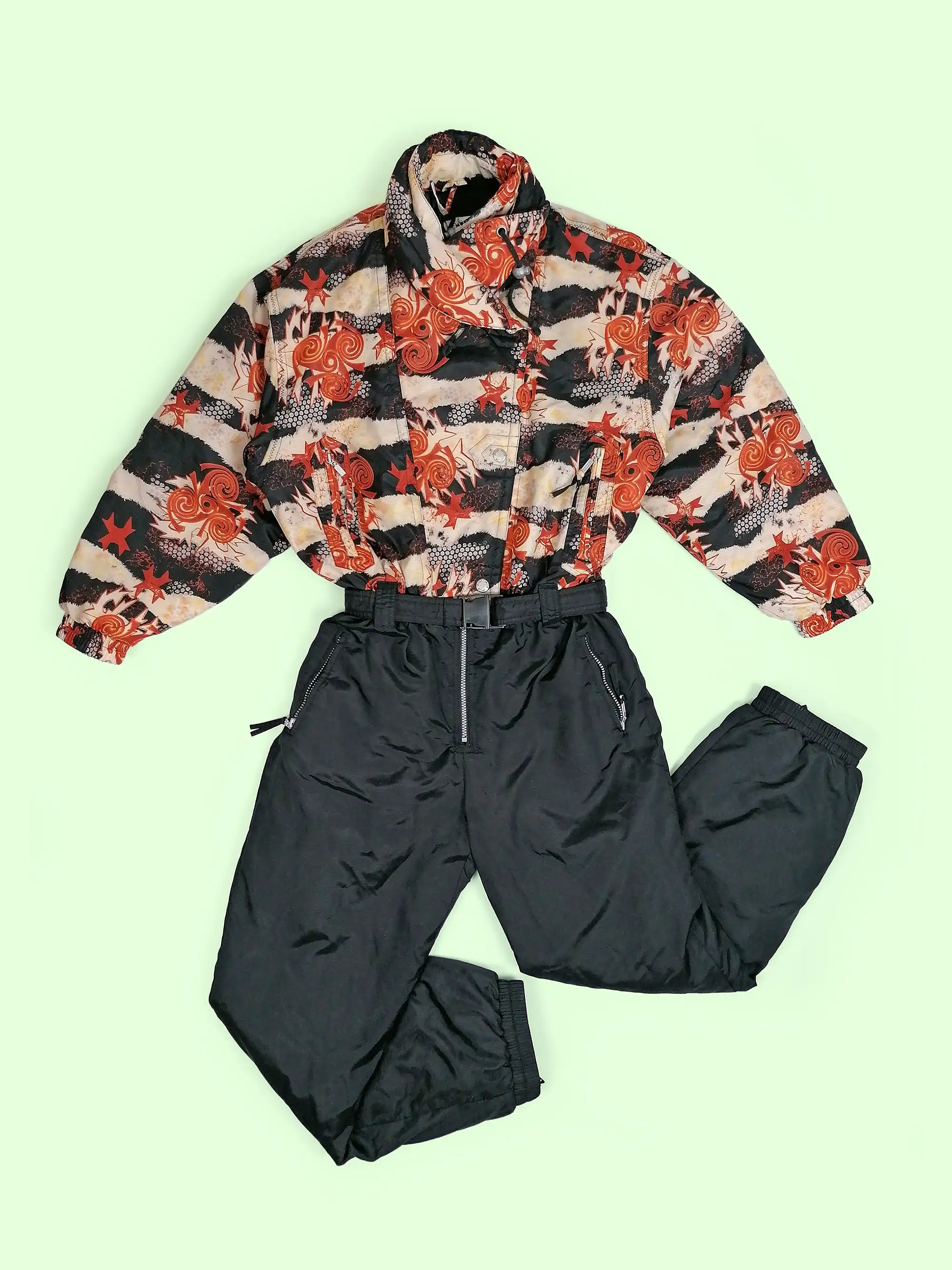 ETIREL Retro Print One Piece Ski Suit - size M-L / 40