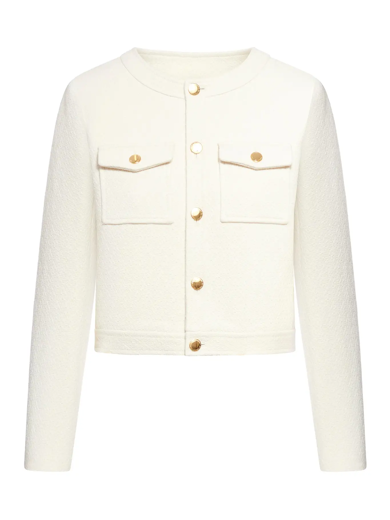 feminine jacket in textured cotton