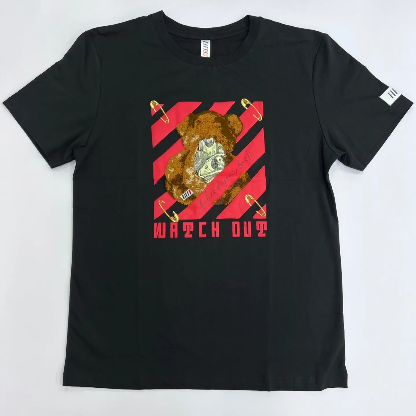 FIFTH LOOK Watch Out Terry Bear Graphic T-Shirt