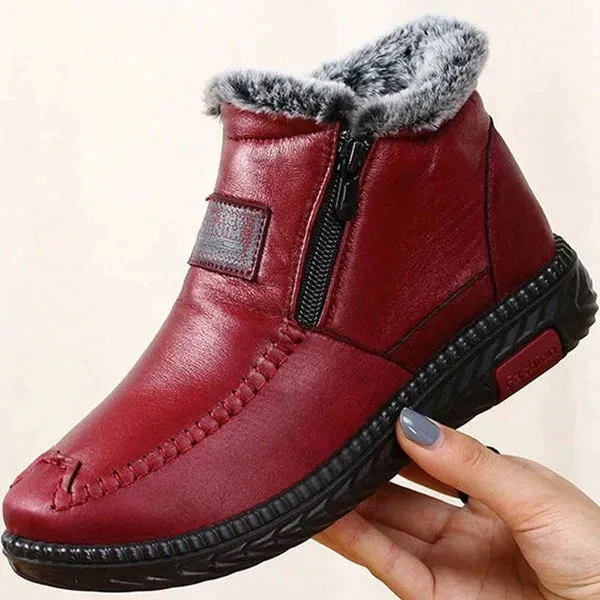 Genuine leather ankle boots: comfort and security with every step 