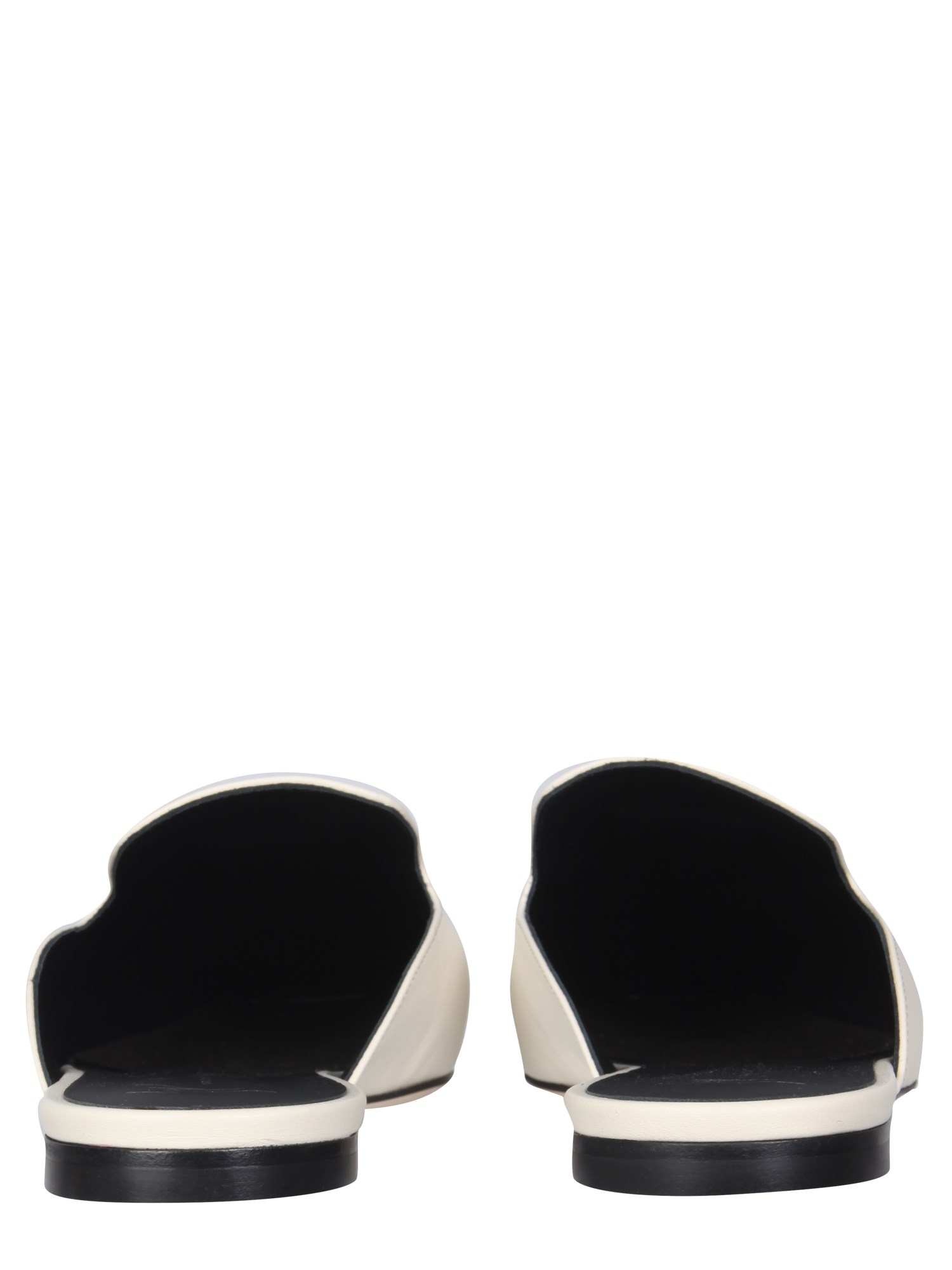 GIUSEPPE ZANOTTI    LEATHER SLIPPERS WITH LOGO